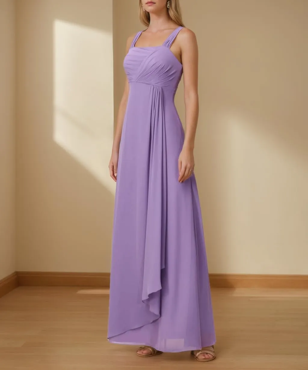 2 Piece Mother of The Bride Dresses with Jacket Chiffon Ruffle Wedding Mother of Groom Long Evening Gowns Half Sleeve