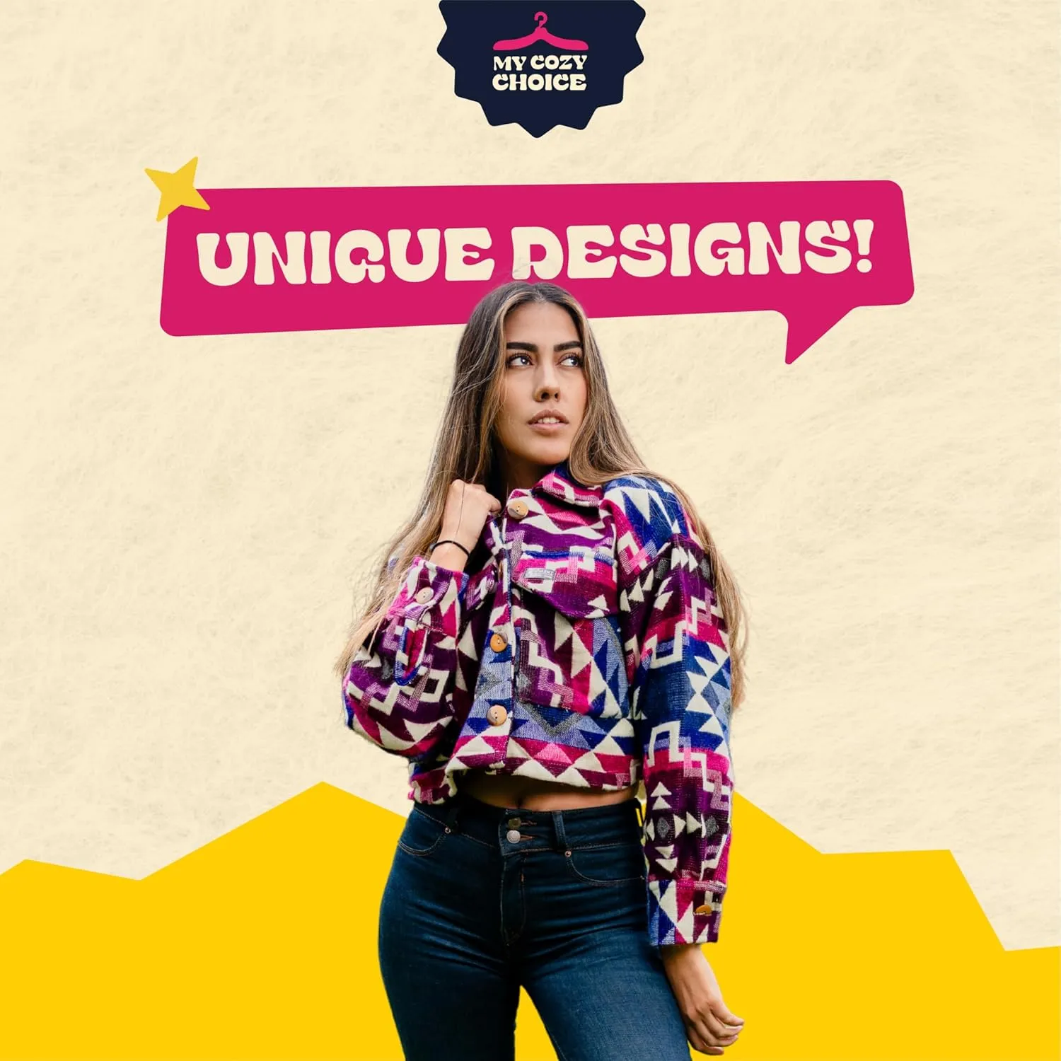 Alpaca Cropped Jacket Women Spring - Cowgirl Outfits for Womens - Alpaca Jackets - Shackets for Women 2025