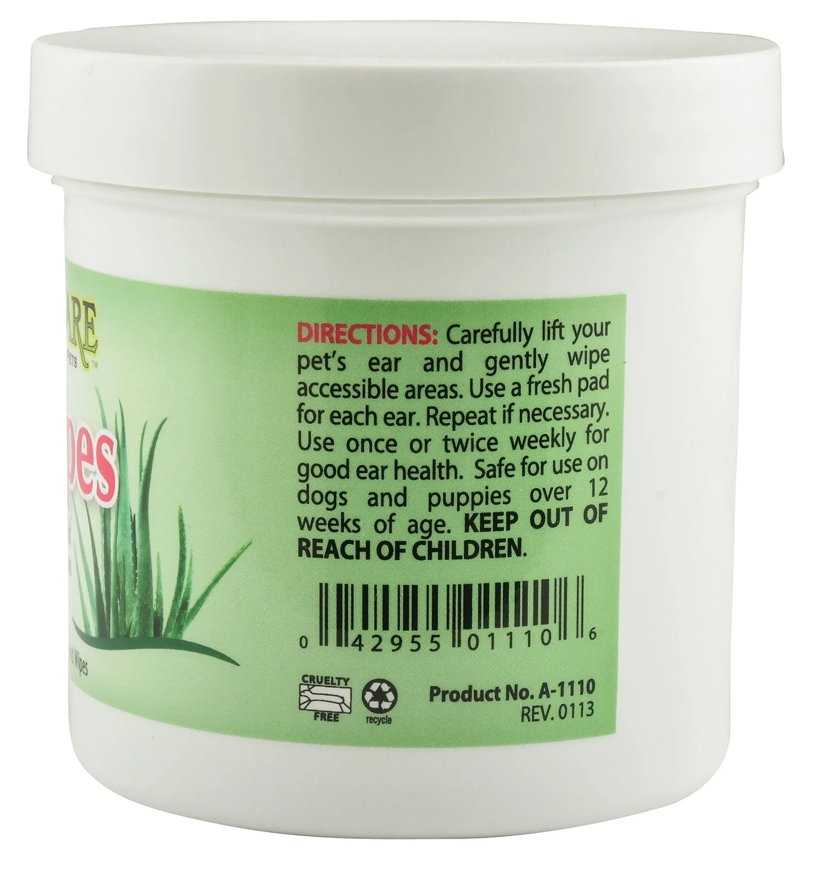 AromaCare Ear Wipes, 100 ct