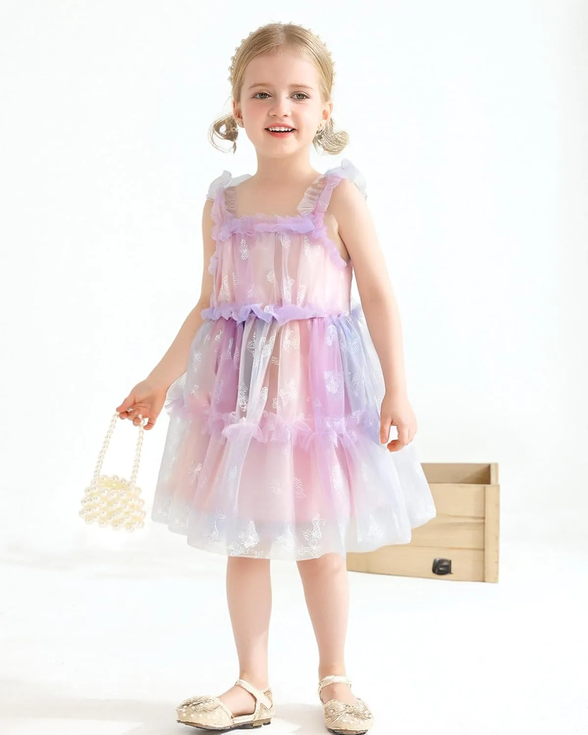 Baby Girl Dress Tulle Fairy Dress Toddler Girl Butterfly Summer Dresses Tutu Sundress Birthday Party Princess Clothes