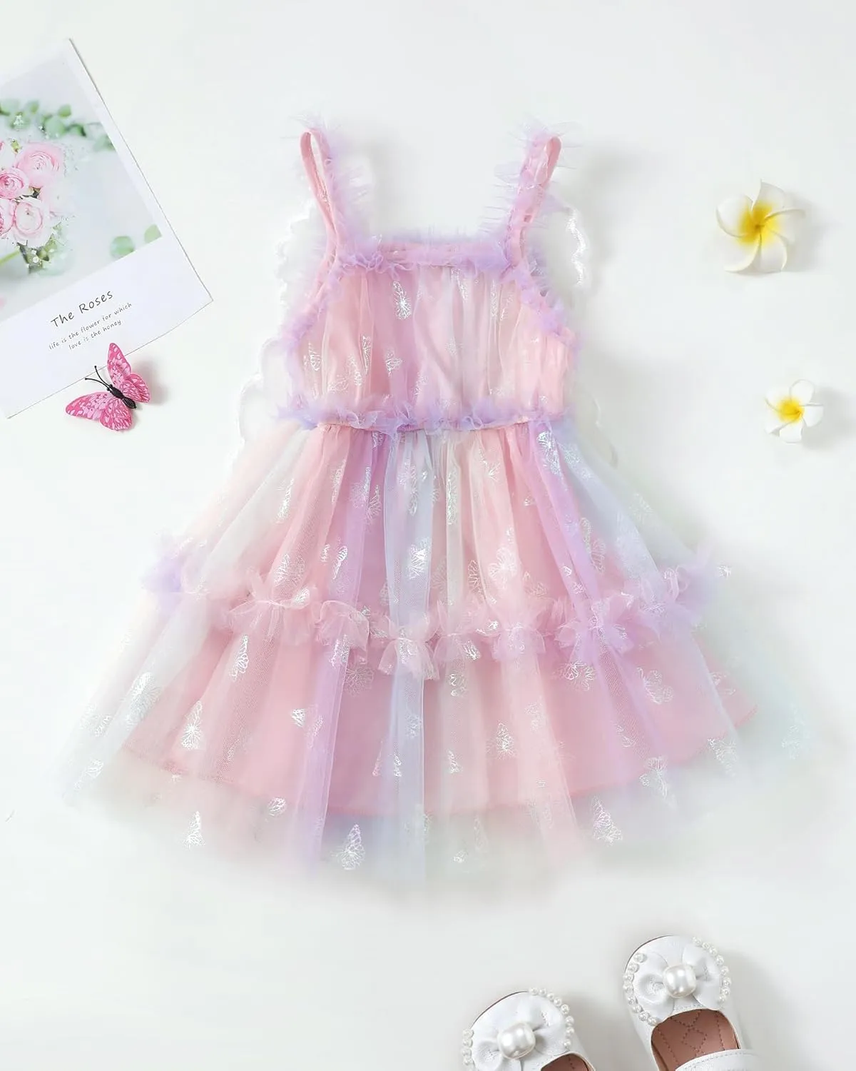 Baby Girl Dress Tulle Fairy Dress Toddler Girl Butterfly Summer Dresses Tutu Sundress Birthday Party Princess Clothes