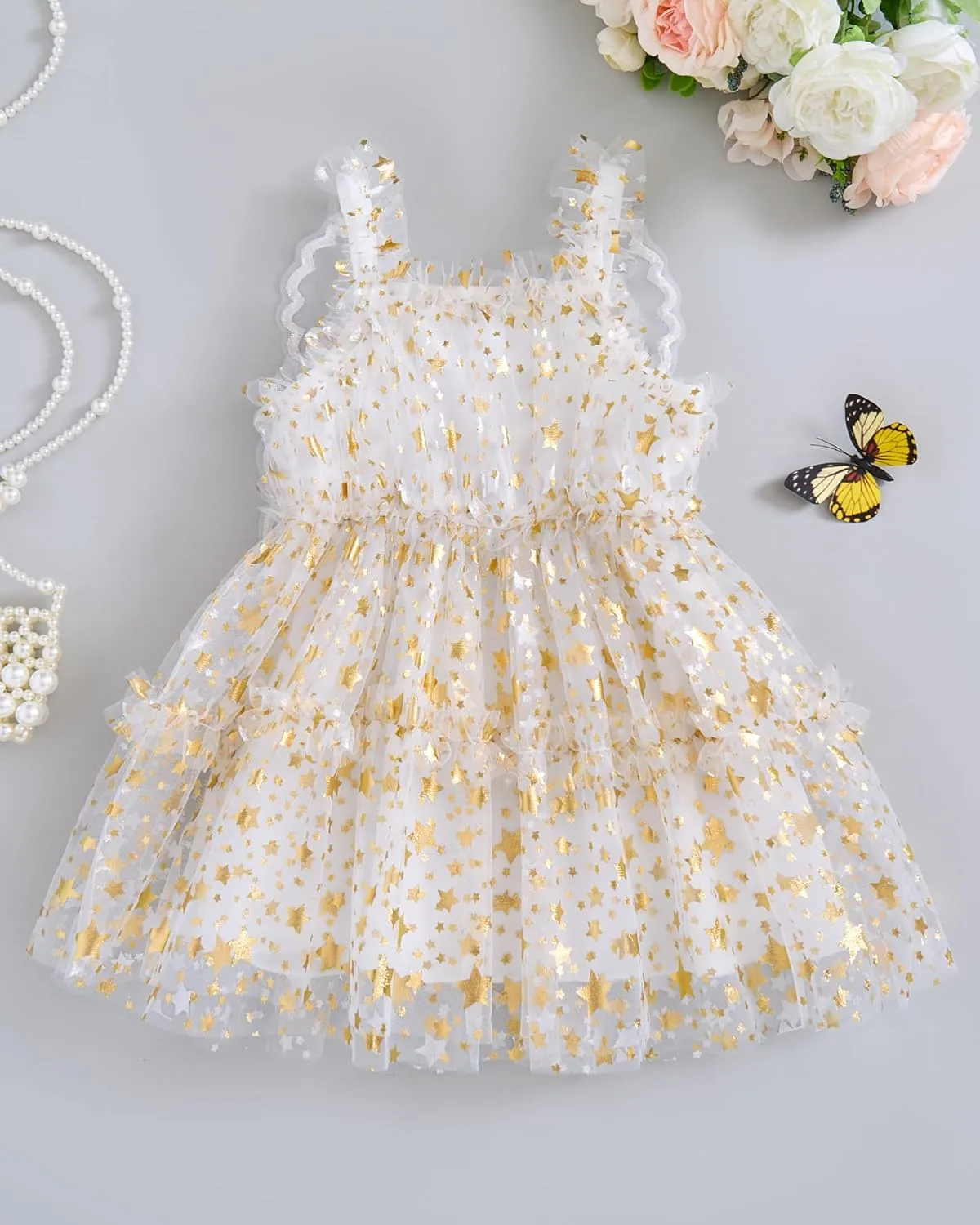 Baby Girl Dress Tulle Fairy Dress Toddler Girl Butterfly Summer Dresses Tutu Sundress Birthday Party Princess Clothes