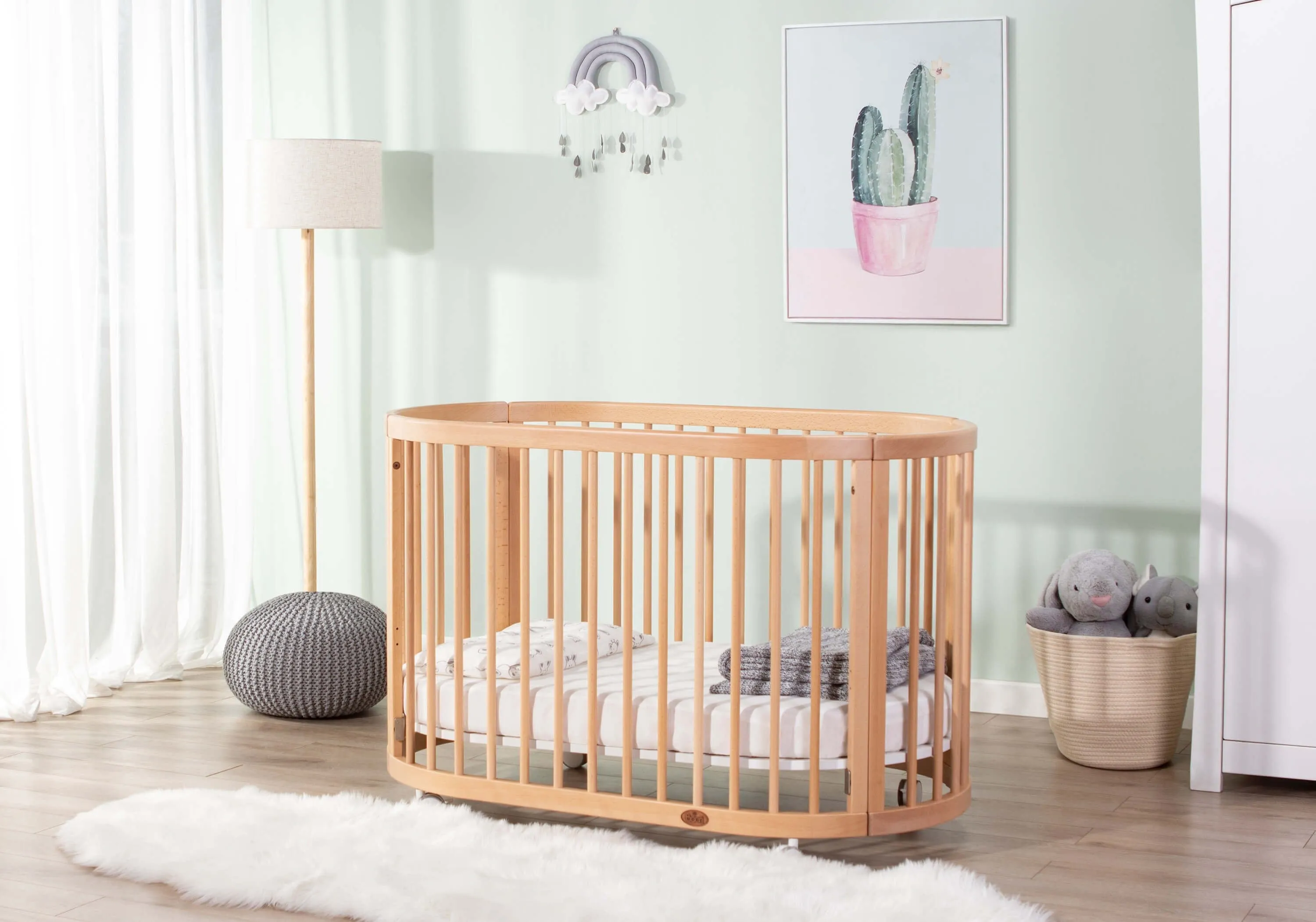 Boori Oasis Oval Cot -Beech