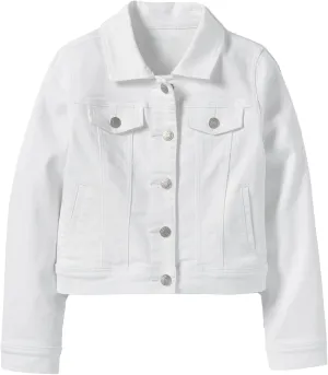 Boys Girls Basic Jean Jacket Kids Casual Denim Coat Classic Outwear