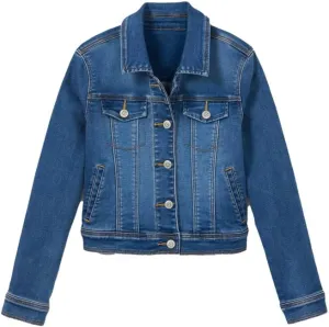 Boys Girls Basic Jean Jacket Kids Casual Denim Coat Classic Outwear