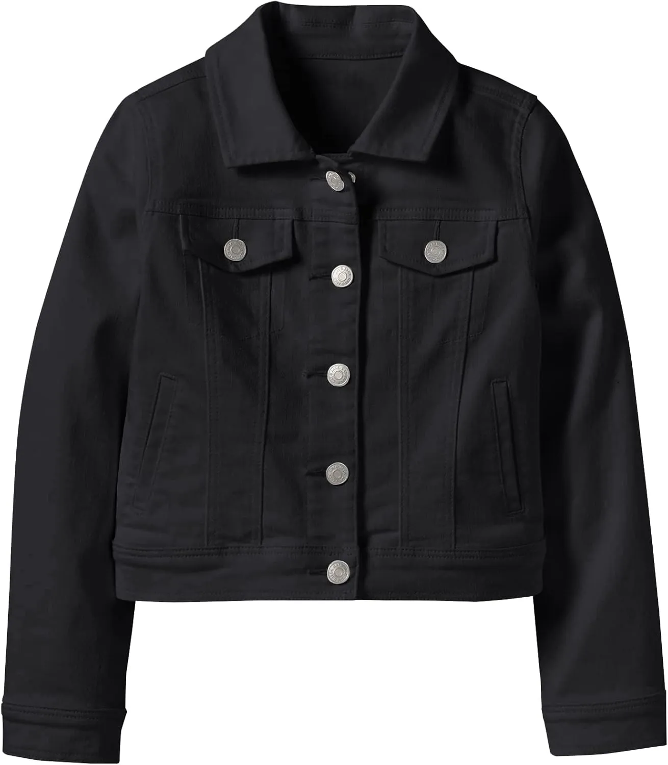 Boys Girls Basic Jean Jacket Kids Casual Denim Coat Classic Outwear