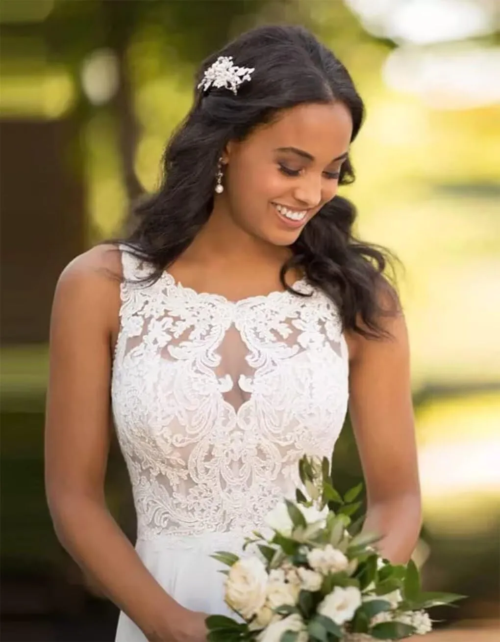 Cadoly Wedding Dresses for Bride 2025 Tulle Lace Applique Ball Gown A-line Modest White Bridal Gown with Sleeves