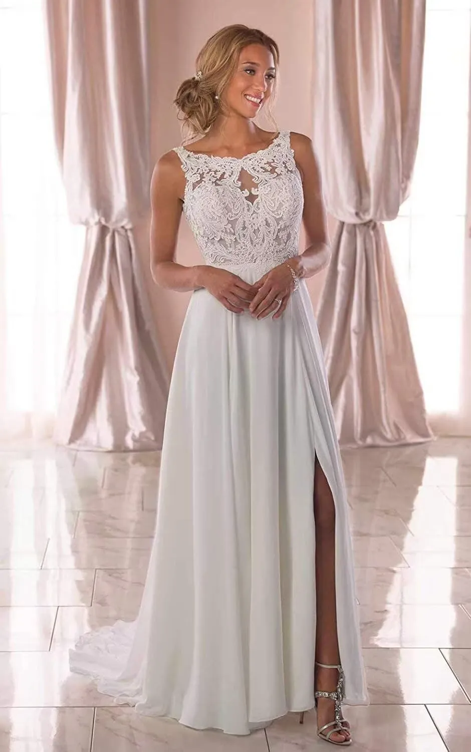 Cadoly Wedding Dresses for Bride 2025 Tulle Lace Applique Ball Gown A-line Modest White Bridal Gown with Sleeves