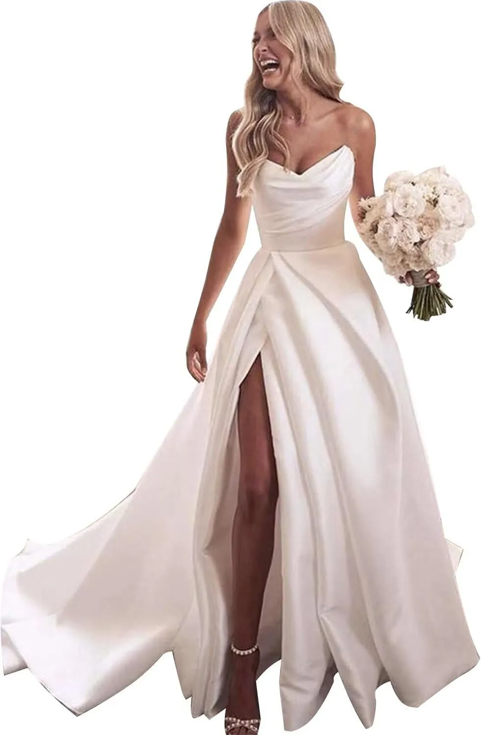 Cadoly Wedding Dresses for Bride 2025 Tulle Lace Applique Ball Gown A-line Modest White Bridal Gown with Sleeves