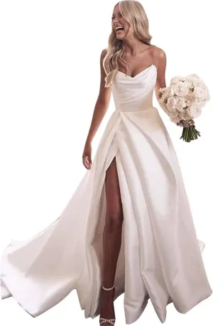 Cadoly Wedding Dresses for Bride 2025 Tulle Lace Applique Ball Gown A-line Modest White Bridal Gown with Sleeves