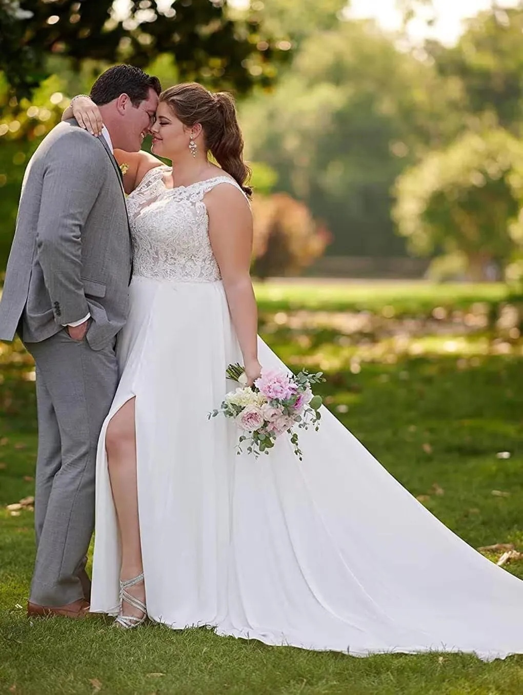Cadoly Wedding Dresses for Bride 2025 Tulle Lace Applique Ball Gown A-line Modest White Bridal Gown with Sleeves