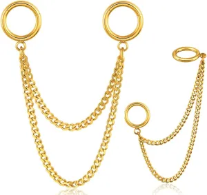 Casvort 14G Seamless Septum Piercing Rings Segment Tragus Hoop Rings 316 Surgical Stainless Steel Helix Ring Stacks for Stretched Ear Lobe Clickers Ear Hangers Body Jewelry