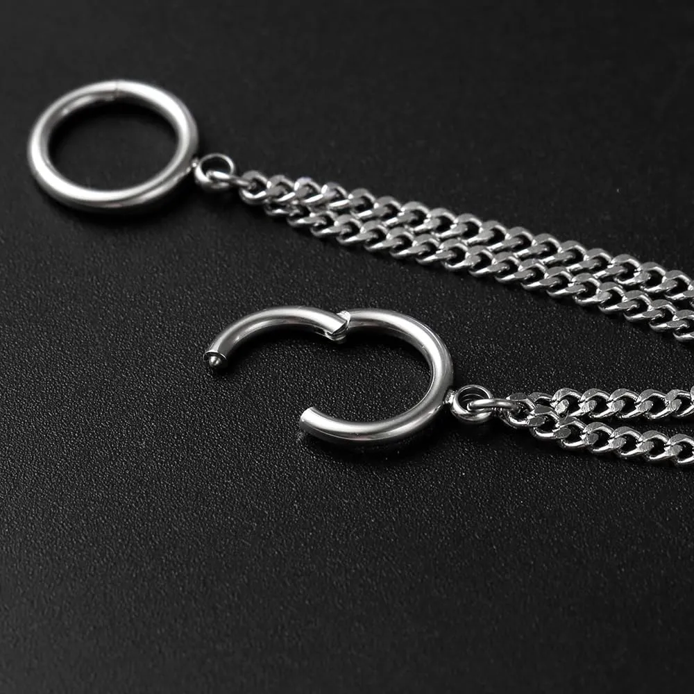 Casvort 14G Seamless Septum Piercing Rings Segment Tragus Hoop Rings 316 Surgical Stainless Steel Helix Ring Stacks for Stretched Ear Lobe Clickers Ear Hangers Body Jewelry