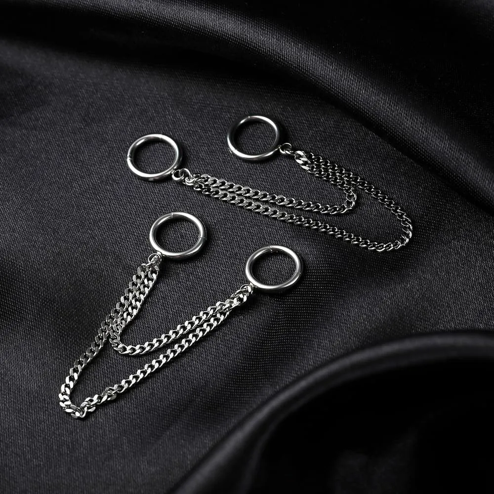 Casvort 14G Seamless Septum Piercing Rings Segment Tragus Hoop Rings 316 Surgical Stainless Steel Helix Ring Stacks for Stretched Ear Lobe Clickers Ear Hangers Body Jewelry