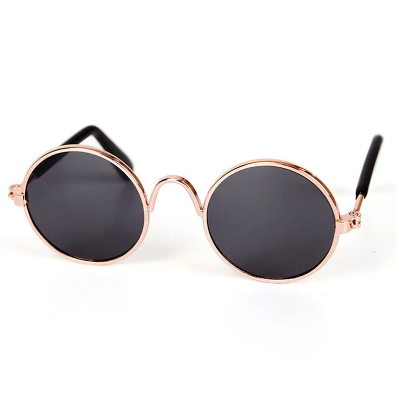 Cat Sunglasses Lovely Vintage Round Pet Glasses Reflection Dog Sunglasses Pet Eye Wear Glasses Funny Photos Props Accessories