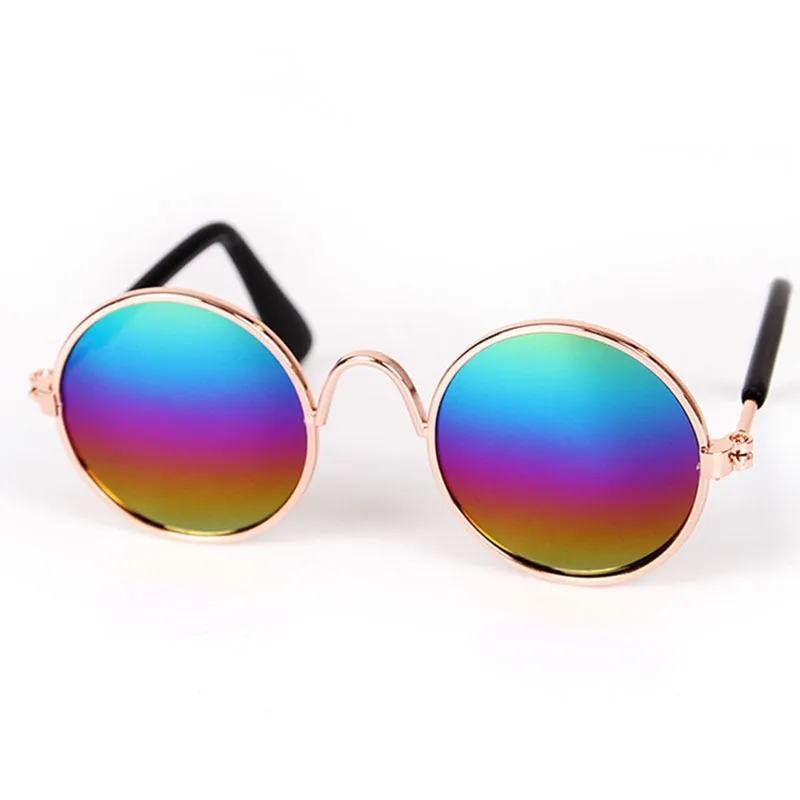 Cat Sunglasses Lovely Vintage Round Pet Glasses Reflection Dog Sunglasses Pet Eye Wear Glasses Funny Photos Props Accessories