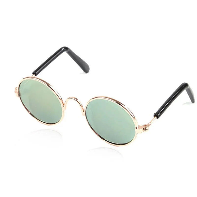 Cat Sunglasses Lovely Vintage Round Pet Glasses Reflection Dog Sunglasses Pet Eye Wear Glasses Funny Photos Props Accessories