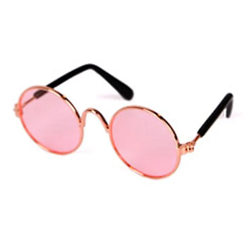 Cat Sunglasses Lovely Vintage Round Pet Glasses Reflection Dog Sunglasses Pet Eye Wear Glasses Funny Photos Props Accessories
