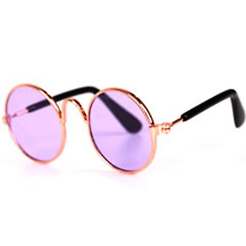 Cat Sunglasses Lovely Vintage Round Pet Glasses Reflection Dog Sunglasses Pet Eye Wear Glasses Funny Photos Props Accessories