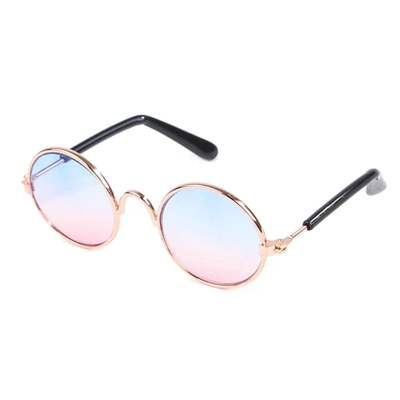 Cat Sunglasses Lovely Vintage Round Pet Glasses Reflection Dog Sunglasses Pet Eye Wear Glasses Funny Photos Props Accessories