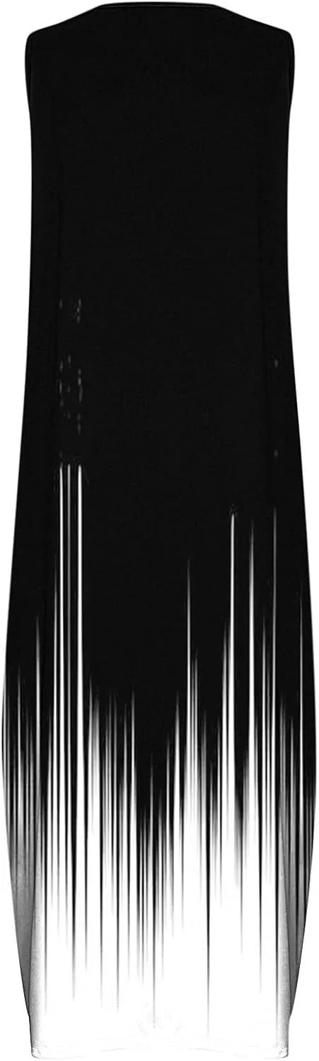Ceboyel Womens Floral Summer Maxi Dress Flowy Casual Sundress Sleeveless Long Dresses Trendy Boho Ladies Clothing 2023
