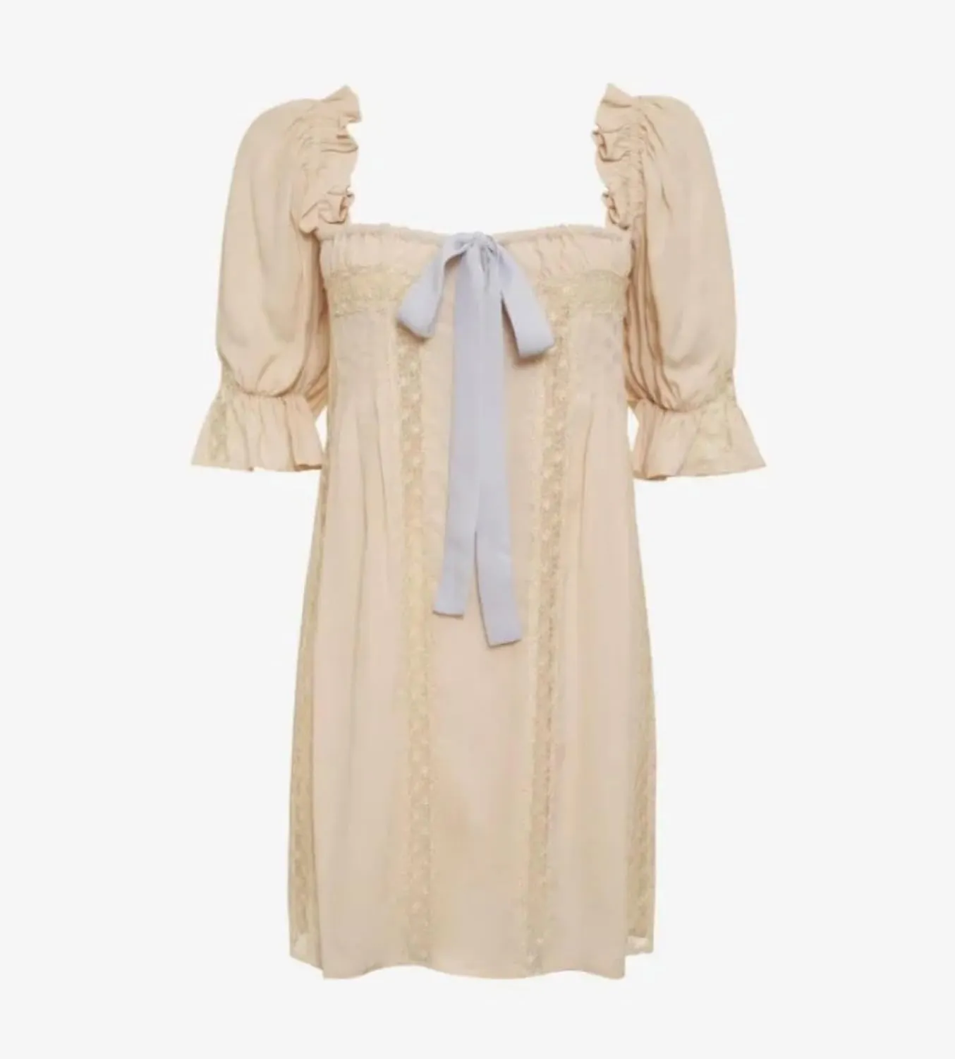 CUTEGAL Babydoll Dress for Women - Puff Sleeve, Bow, Fairy, Boho, Floral, Cute, Ruffle Mini Dress