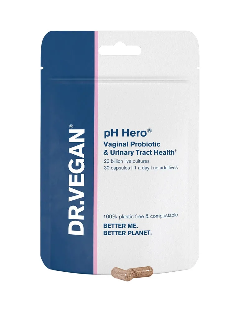 DR. VEGAN - Ph Hero | 30 Capsules | Vaginal Health & Uti Support