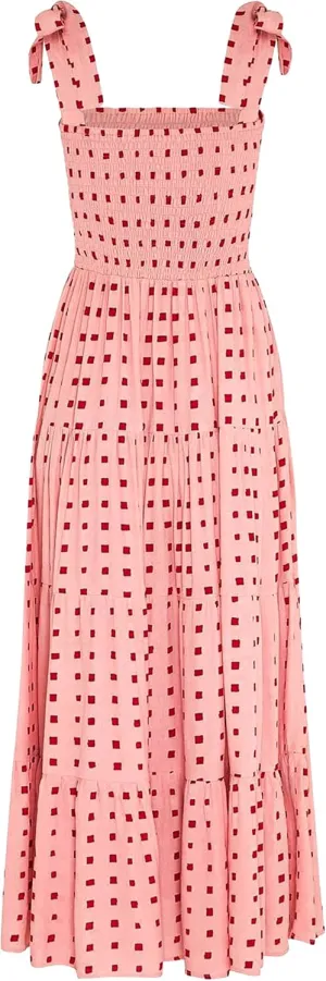 ELIGNTLOFT Women's Summer Casual Maxi Dress Spaghetti Strap Square Neck Boho Beach Long Sun Dresses