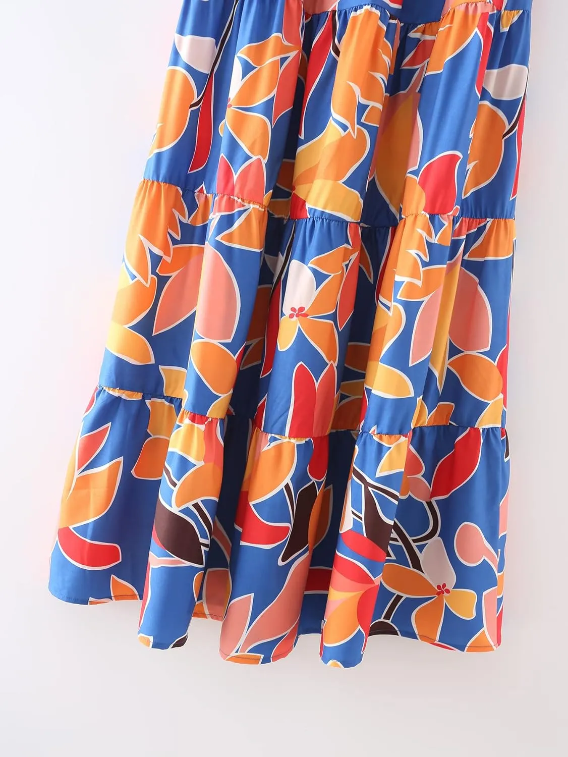 ELIGNTLOFT Women's Summer Casual Maxi Dress Spaghetti Strap Square Neck Boho Beach Long Sun Dresses