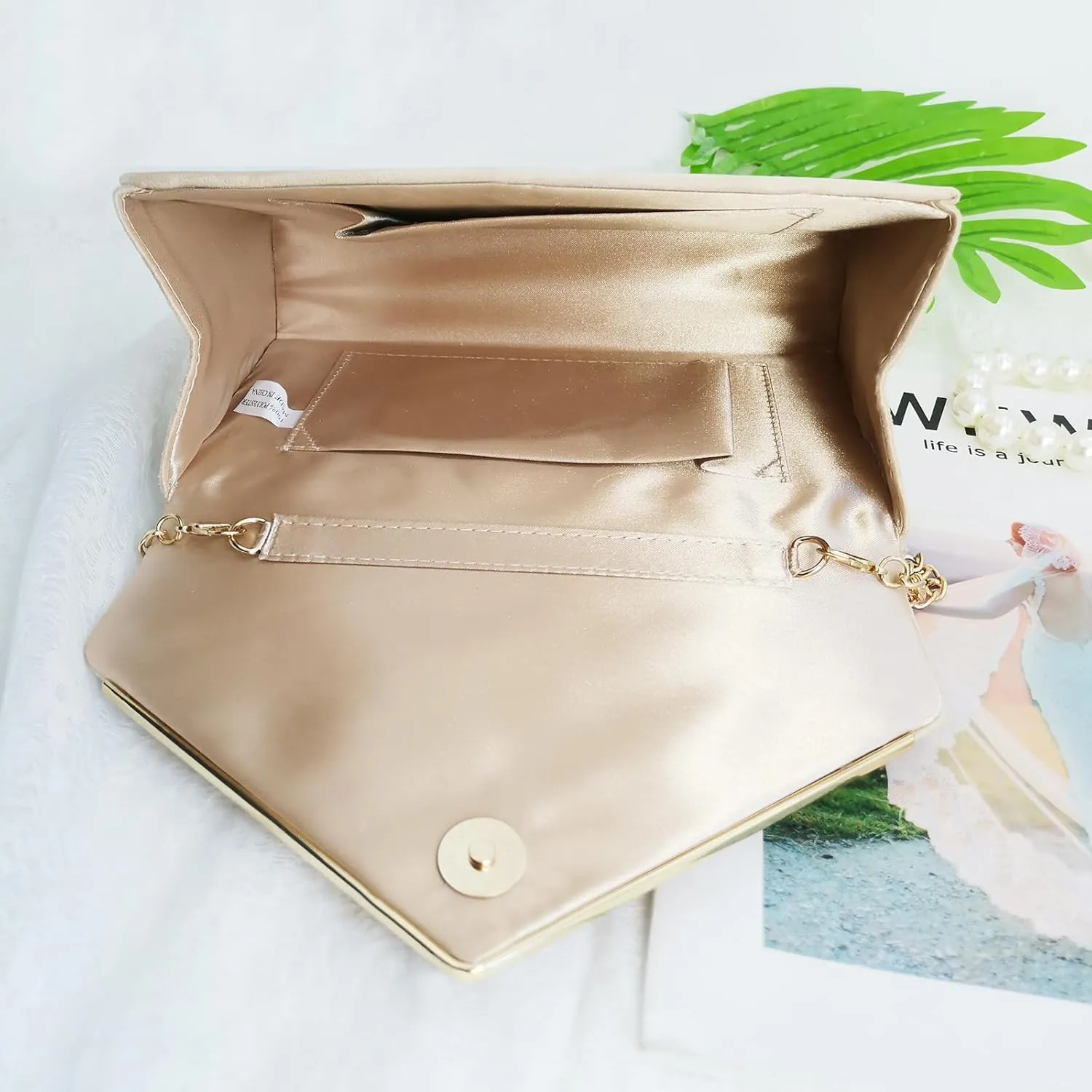 Evening Bags Women Clutch Purse Small Cute Classic Envelop Crossbody Handbag for Formal Wedding Party with Detachable Chain