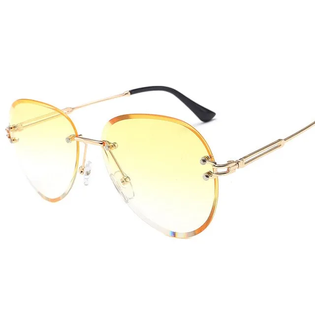 Fashion Blue Red Aviation Sunglasses