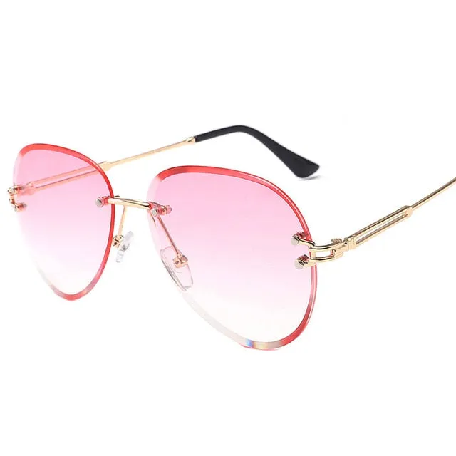 Fashion Blue Red Aviation Sunglasses