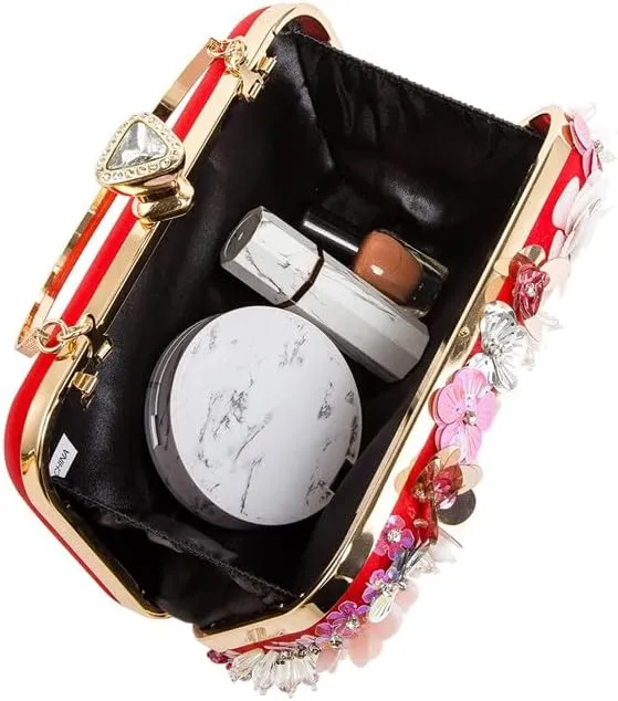 Fashion Dinner Bag Handmade Flower beaded Bag Banquet Wedding Party Bag Clutch bag Shoulder bag