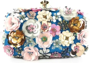 Fashion Dinner Bag Handmade Flower beaded Bag Banquet Wedding Party Bag Clutch bag Shoulder bag