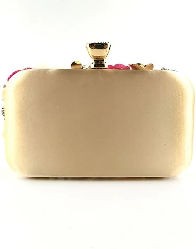 Fashion Dinner Bag Handmade Flower beaded Bag Banquet Wedding Party Bag Clutch bag Shoulder bag
