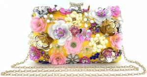 Fashion Dinner Bag Handmade Flower beaded Bag Banquet Wedding Party Bag Clutch bag Shoulder bag