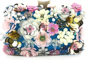 Fashion Dinner Bag Handmade Flower beaded Bag Banquet Wedding Party Bag Clutch bag Shoulder bag