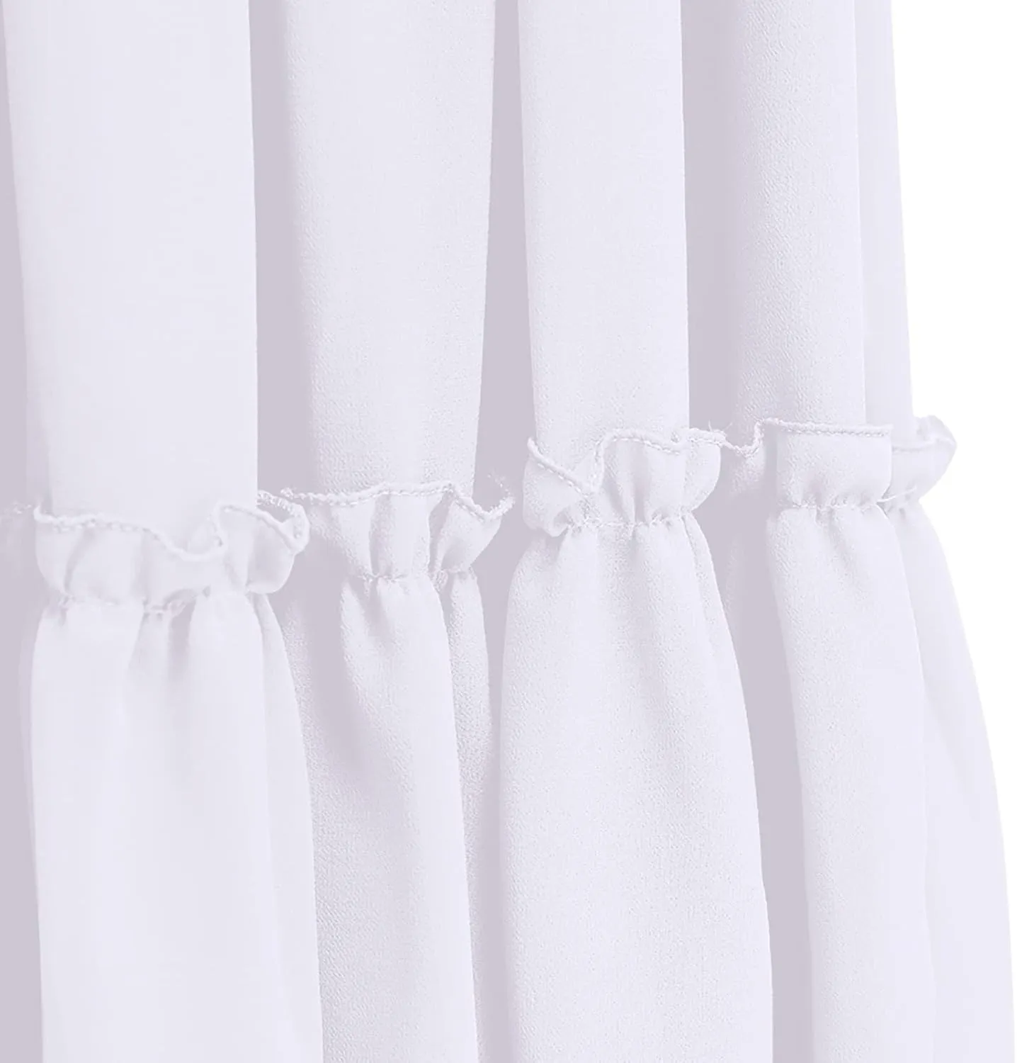 Flower Girl Flowy Ruffle Chiffon Trim A-Line Dress for Kid Wedding Junior Bridesmaid Communion Party Pageant Maxi Belted Gown
