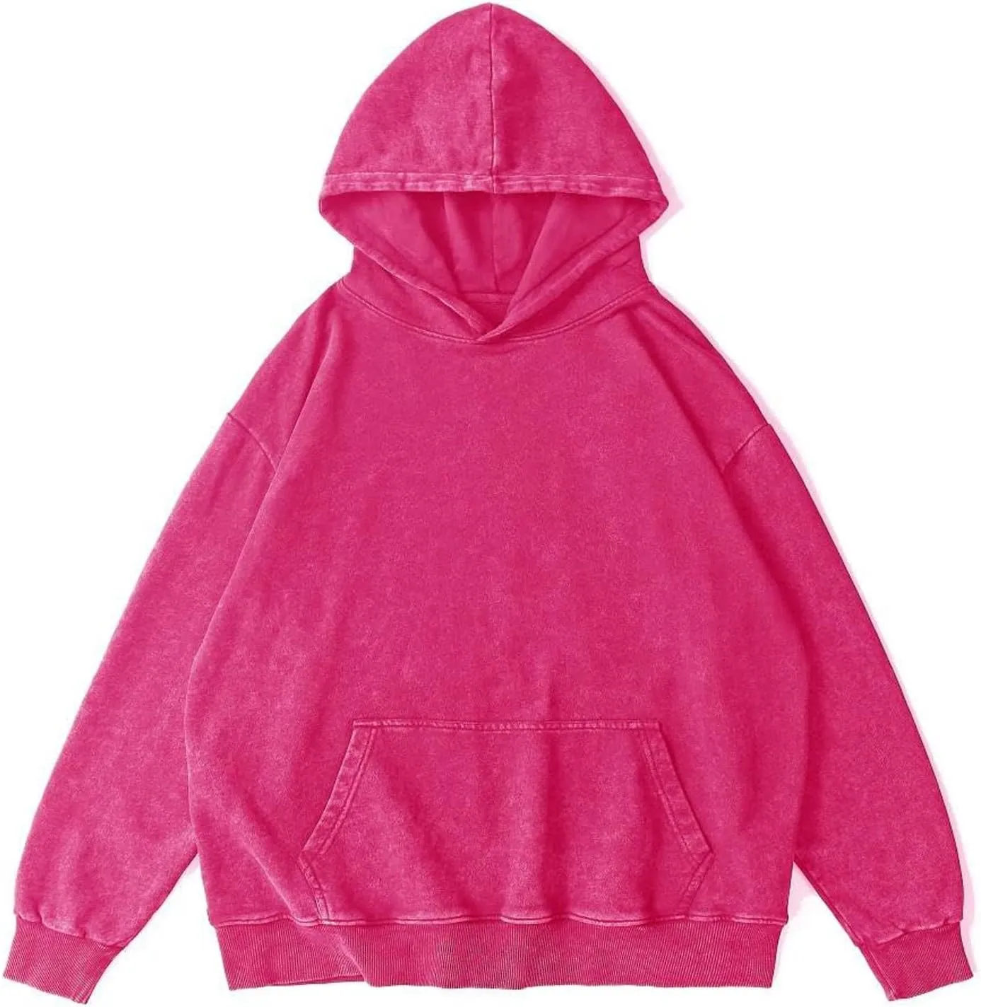 FZVYD Womens Hoodies Pullover Oversized Hoodie Cotton Hooded Couples Vintage 2024 Trendy Washed Streetwear Sweatshirt Tops
