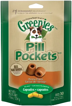 Greenies Pill Pockets Canine Cheese Flavor Dog Treats