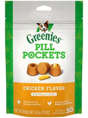 Greenies PILL POCKETS™ Treats for Dogs Chicken Flavor Capsule