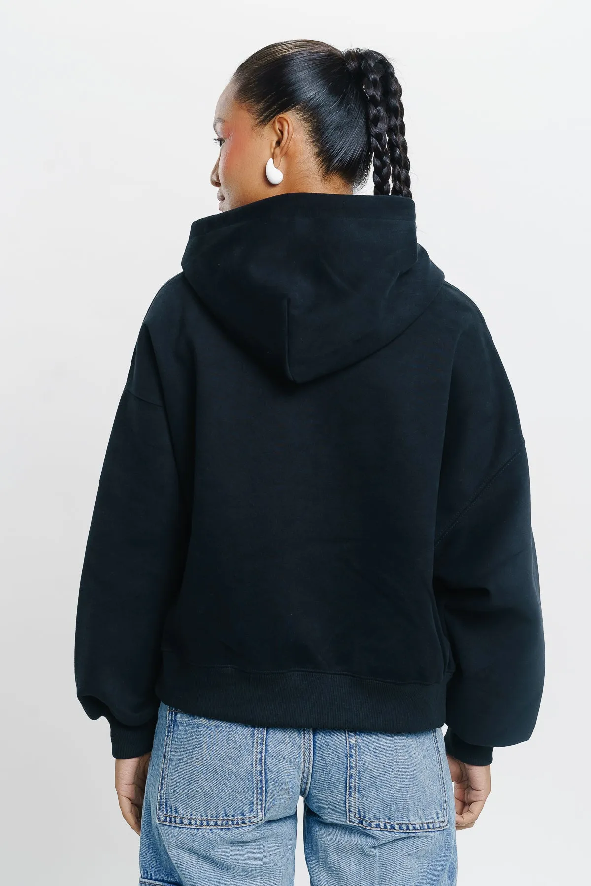 I Don'T Care Black Hoodie