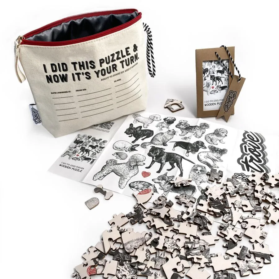 Just Pouch 250 Piece Wooden Puzzles
