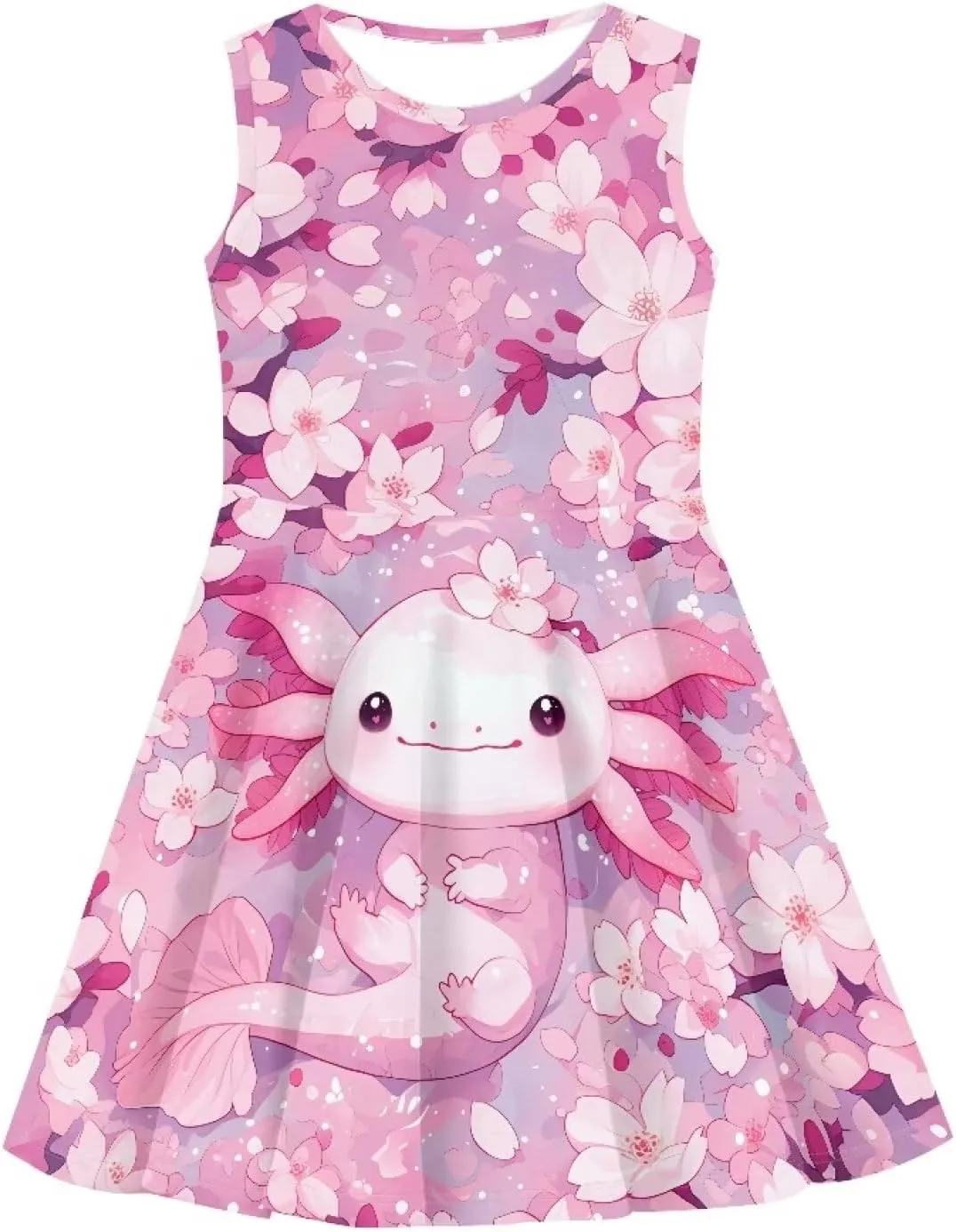 Kids Casual Dress for Girls Cute Outfits Sleeveless Clothes Size 3-16