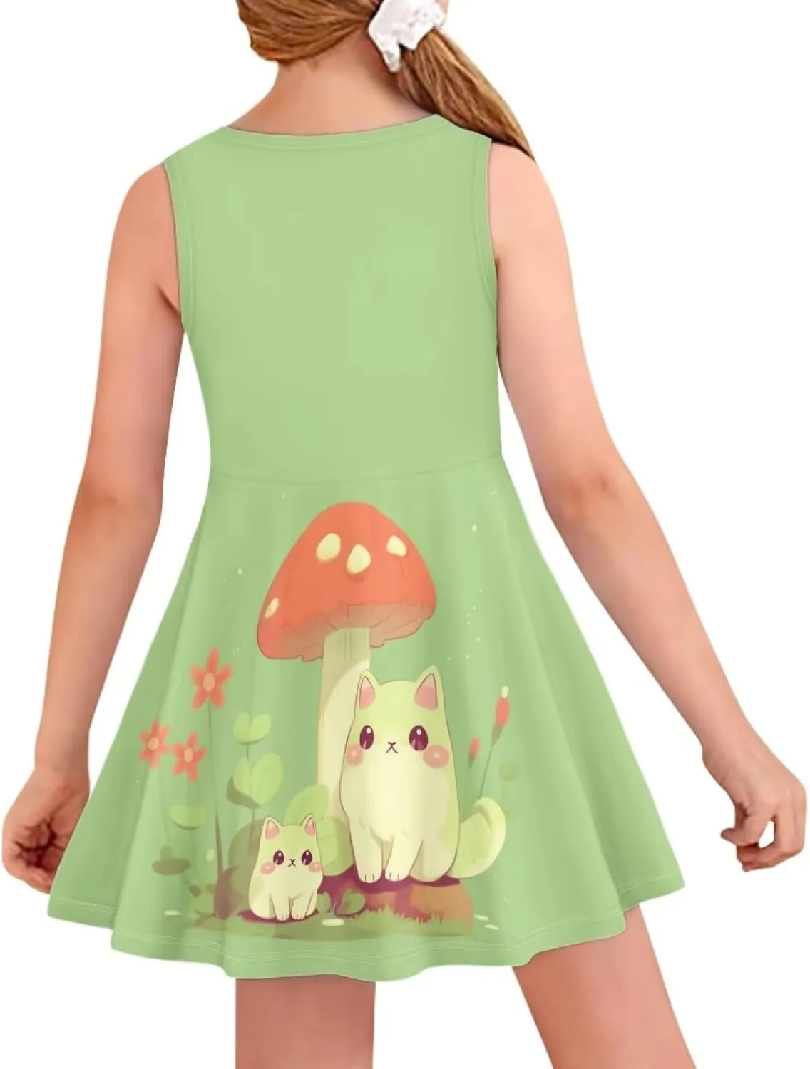 Kids Casual Dress for Girls Cute Outfits Sleeveless Clothes Size 3-16