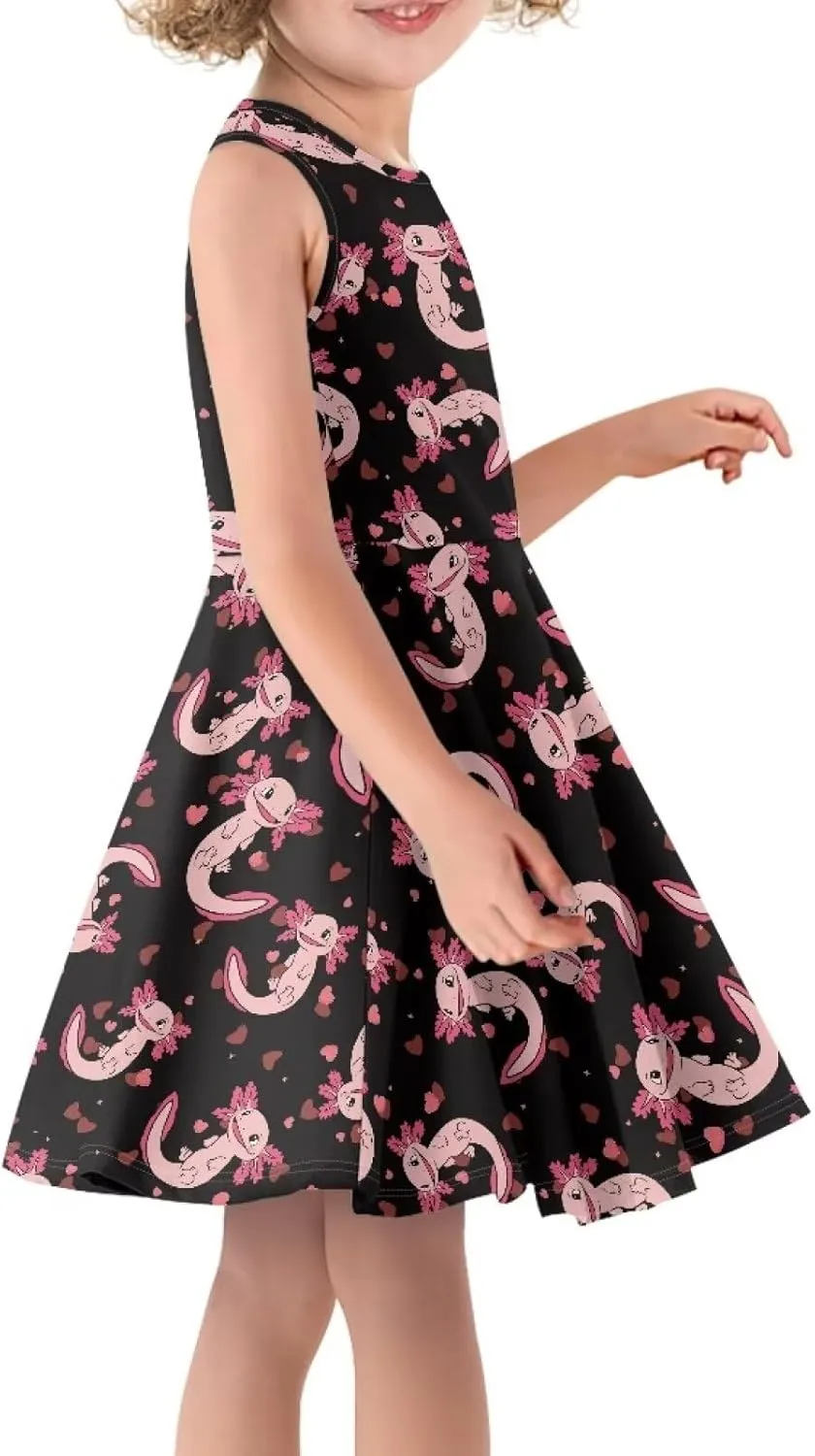Kids Casual Dresses for Teens Girls 3-16 Outfit Summer Dress Clothes