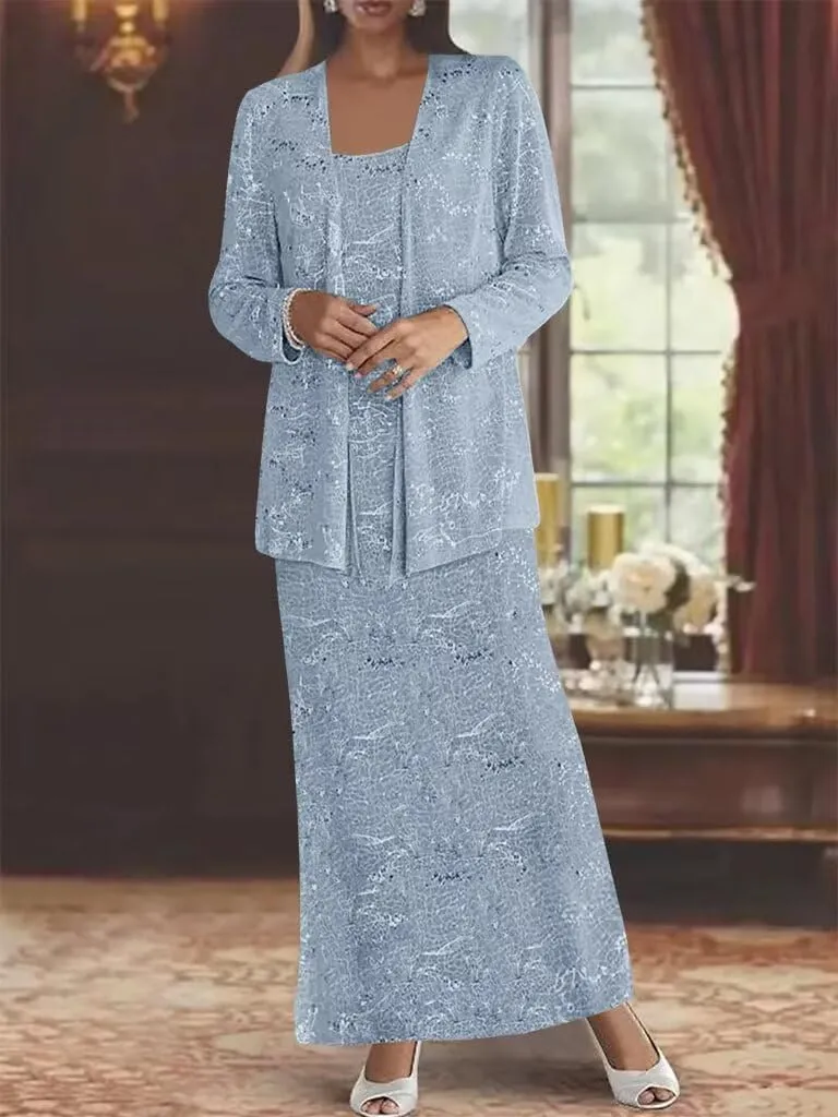 Lace Mother of The Bride Dresses for Wedding Long Sleeve Formal Evening Party Gownss