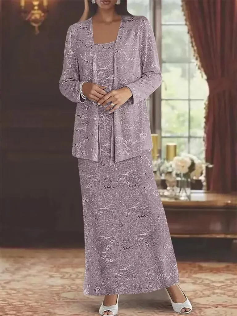 Lace Mother of The Bride Dresses for Wedding Long Sleeve Formal Evening Party Gownss