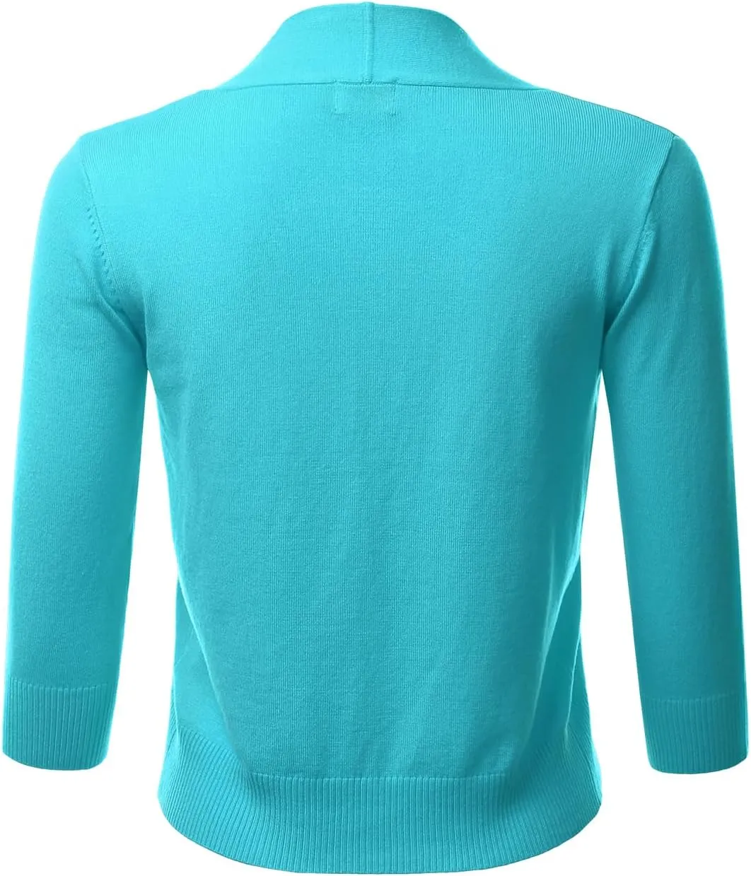 LALABEE Women's Classic 3/4 Sleeve Open Front Cropped Bolero Cardigan Shrugs for Dresses (S~XXL)