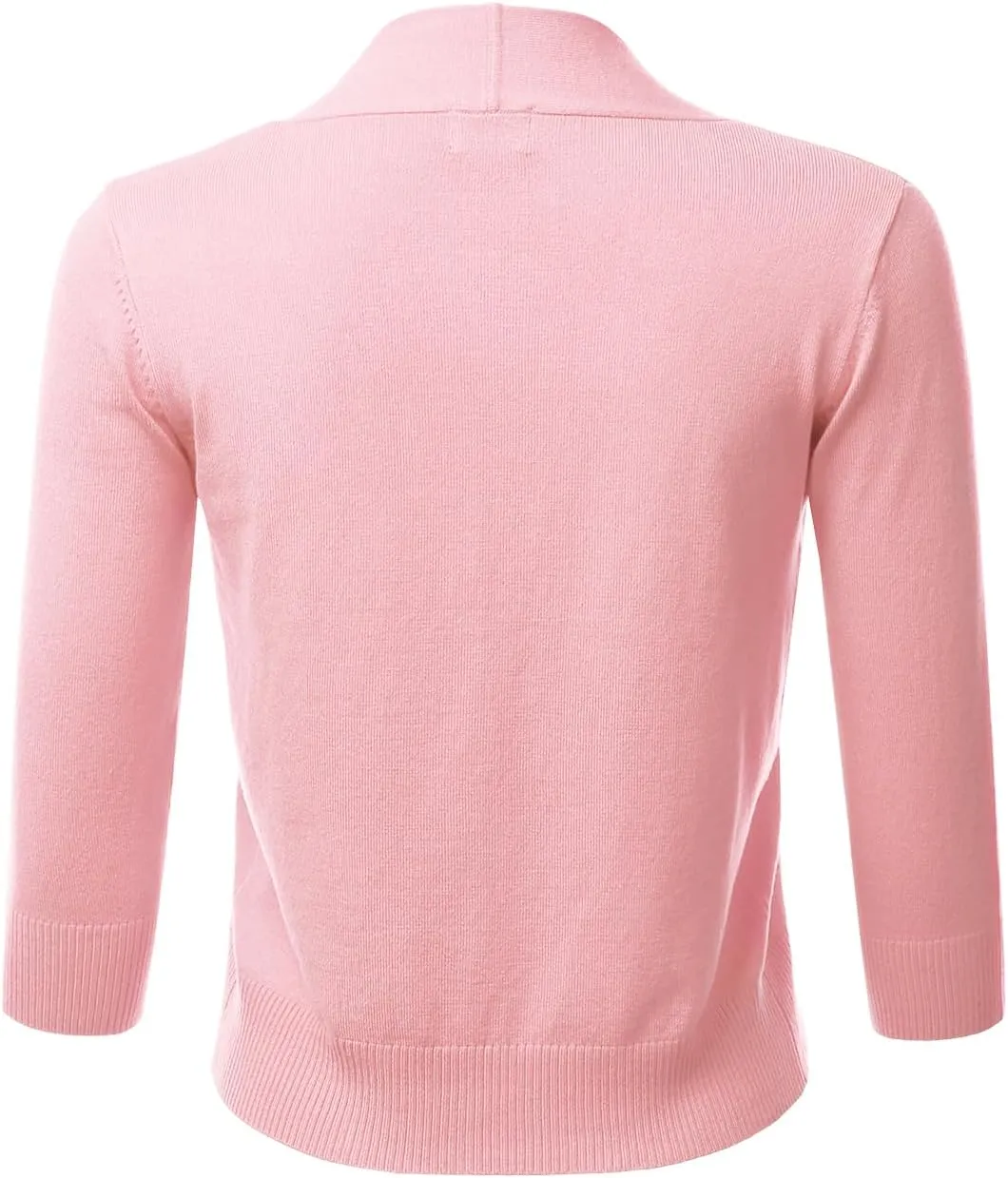 LALABEE Women's Classic 3/4 Sleeve Open Front Cropped Bolero Cardigan Shrugs for Dresses (S~XXL)